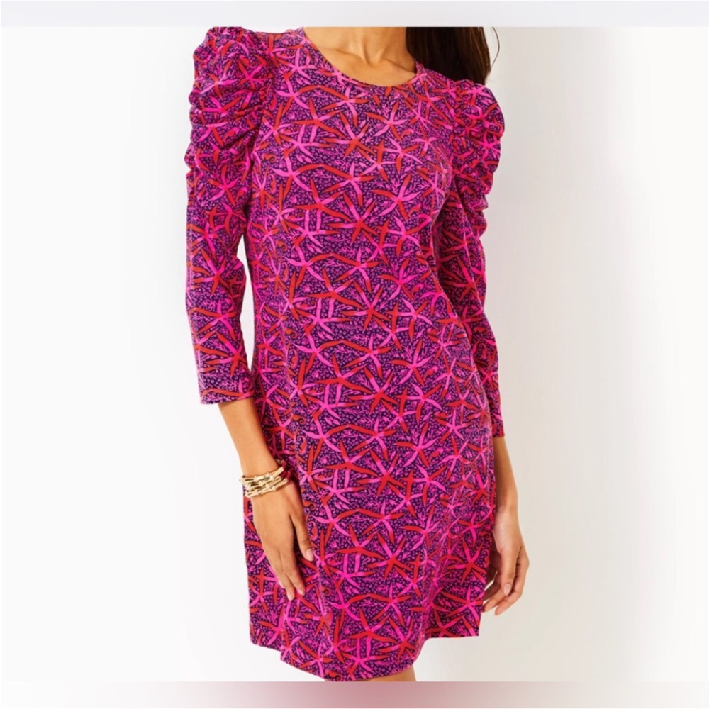 Lilly Pulitzer Steffie Dress-Passion Fruit Pink Star Searching New In Package